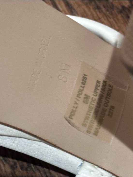 Steve Madden Polly Block Heel Sandals White - Picture 3 of 3